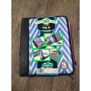 Case-it NWT The Z Binder 3” Capacity D-Ring (Z-178P) Purple & White